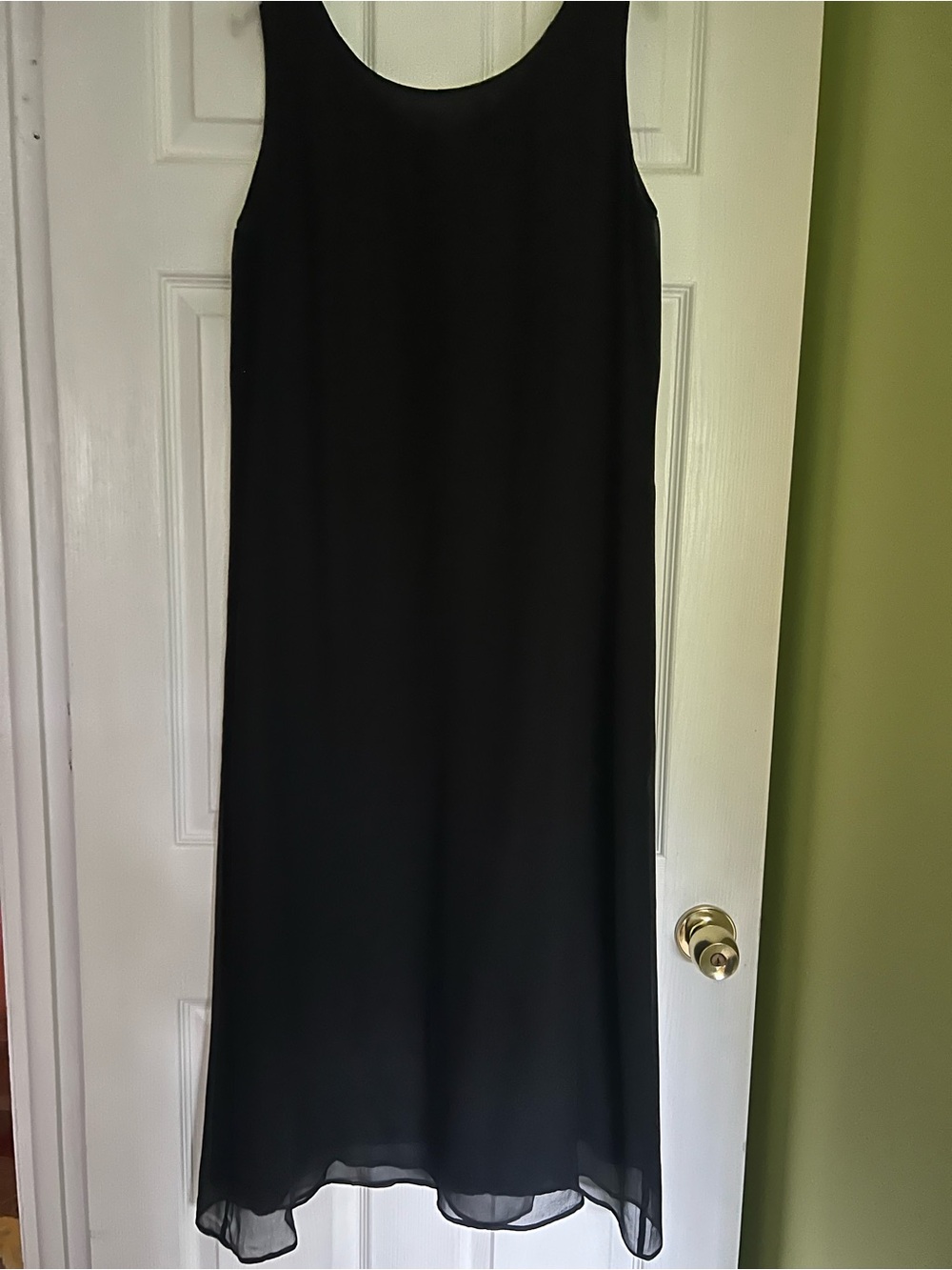 Coldwater Creek Black Midi Slip Dress